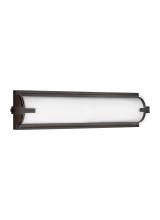Generation Lighting 4435793S-710 - Braunfels transitional 1-light indoor dimmable bath vanity wall sconce in bronze finish with clear a