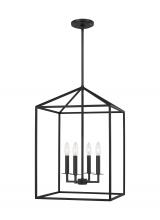 Generation Lighting 5115004-112 - Perryton transitional 4-light indoor dimmable medium ceiling pendant hanging chandelier light in mid