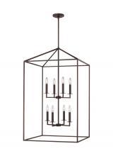 Generation Lighting 5315008-710 - Perryton transitional 8-light indoor dimmable extra large ceiling pendant hanging chandelier light i