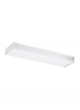 Generation Lighting 59136LE-15 - Drop Lens Fluorescent traditional 2-light indoor dimmable two foot ceiling flush mount in white fini