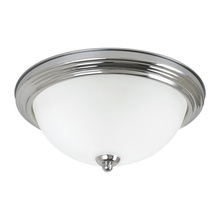 Generation Lighting 77065-05 - Geary transitional 3-light indoor dimmable ceiling flush mount fixture in chrome silver finish with