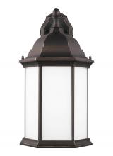 Generation Lighting 8438751-71 - Sevier traditional 1-light outdoor exterior large downlight outdoor wall lantern sconce in antique b