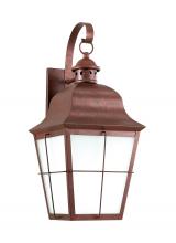 Generation Lighting 8463DEN3-44 - Chatham traditional 1-light LED large outdoor exterior dark sky compliant wall lantern sconce in wea