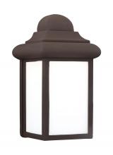 Generation Lighting 8988EN3-10 - Mullberry Hill traditional 1-light LED outdoor exterior wall lantern sconce in bronze finish with sm