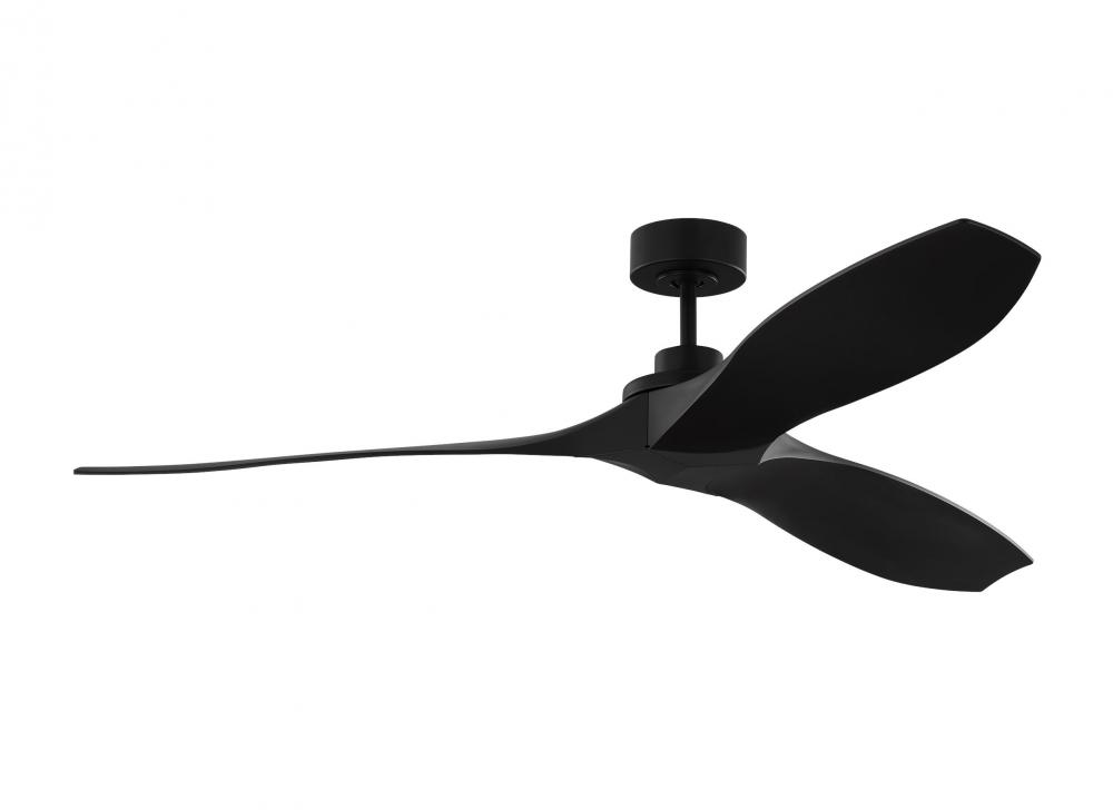 Collins 60" Smart Indoor/Outdoor Coastal Black Ceiling Fan with Remote Control and Reversible Mo