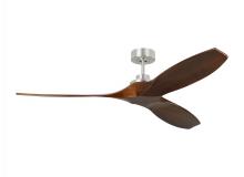 Visual Comfort & Co. Fan Collection 3CLNSM60BS - Collins 60" Smart Indoor/Outdoor Brushed Steel Ceiling Fan with Remote Control and Reversible Mo