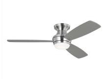 Visual Comfort & Co. Fan Collection 3IKR52BSD - Ikon 52" Dimmable Integrated LED Indoor Brushed Steel Hugger Ceiling Fan with Light Kit, Remote