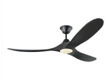 Visual Comfort & Co. Fan Collection 3MAVR60BKBKD - Maverick 60 LED - Matte Black w Matte Black Blades