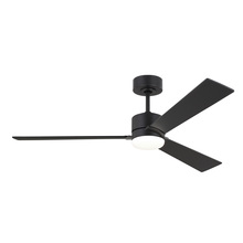 Visual Comfort & Co. Fan Collection 3RZR52MBK - Rozzen 52" Indoor/Outdoor Midnight Black Ceiling Fan with Handheld Remote Control and Reversible