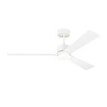 Visual Comfort & Co. Fan Collection 3RZR52RZW - Rozzen 52" Indoor/Outdoor Matte White Ceiling Fan with Handheld Remote Control and Reversible Mo