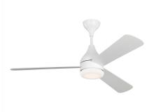 Visual Comfort & Co. Fan Collection 3STMSM52RZWD - Streaming Smart 52" Dimmable Indoor/Outdoor Integrated LED White Ceiling Fan with Remote Control
